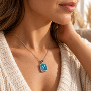 Paraiba Blauwe Ketting