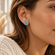 Paraiba Blauwe Oorbellen