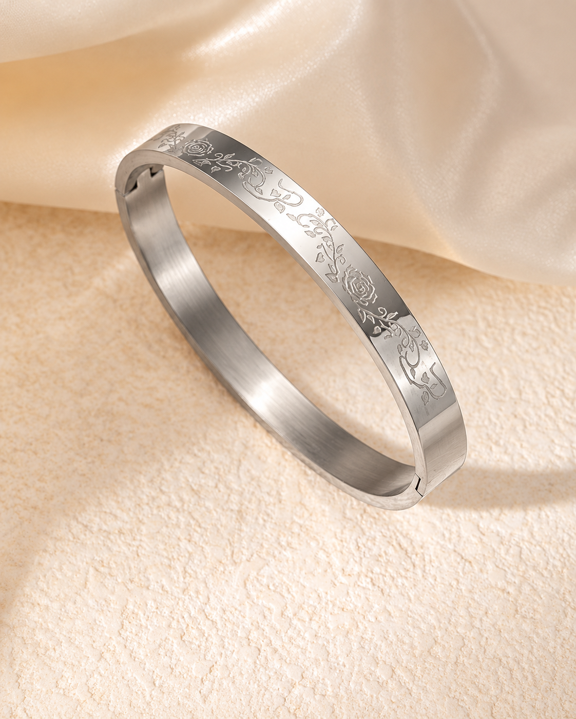 BIYO Rozenpatroon / Zilver – productrender