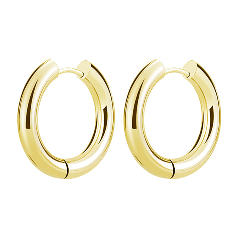Dikke Huggie Oorringen – Goud