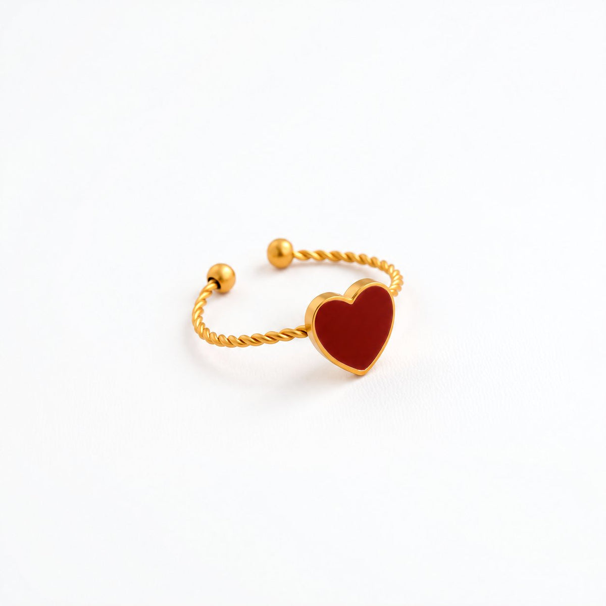 Emaille Ring Bordeaux – Hartje