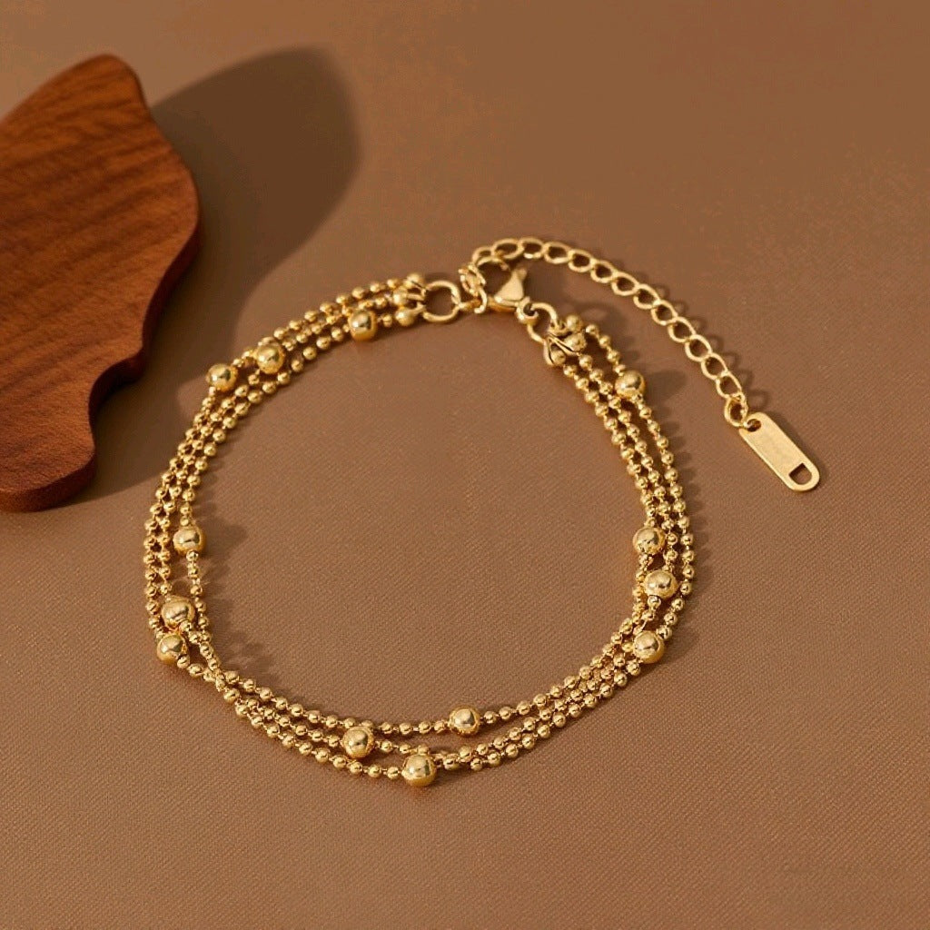 Gelaagde Armband – Bolletjes drielaags