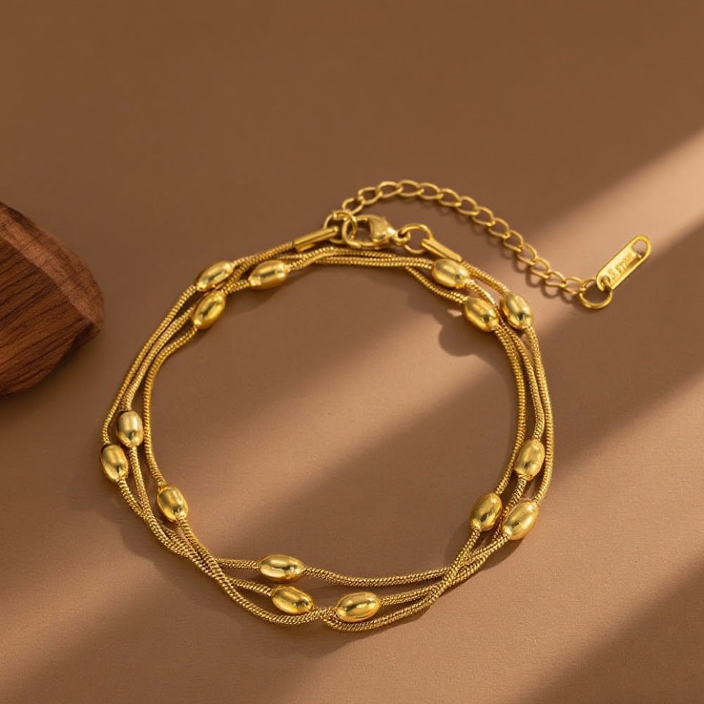 Gelaagde Armband – Ovale slangenketting