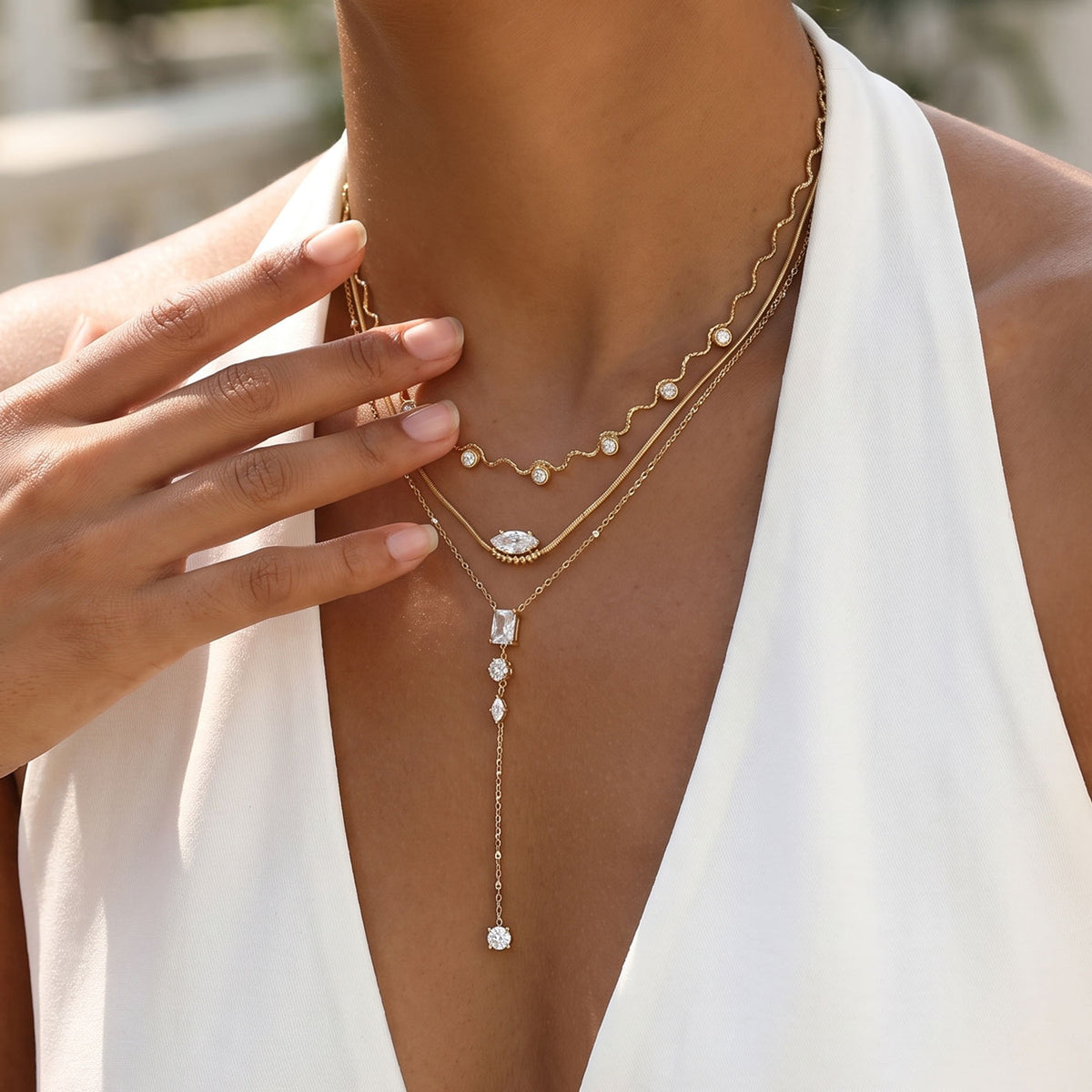 Gelaagde Ketting met Hanger