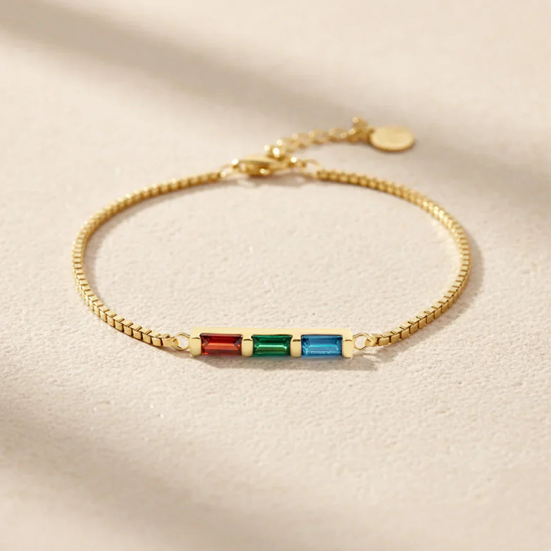 Gepersonaliseerde Geboortesteen Armband