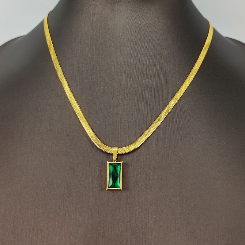 Groene Zirkonia Set