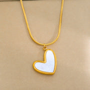 Collar con Colgante de Perla o Corazón