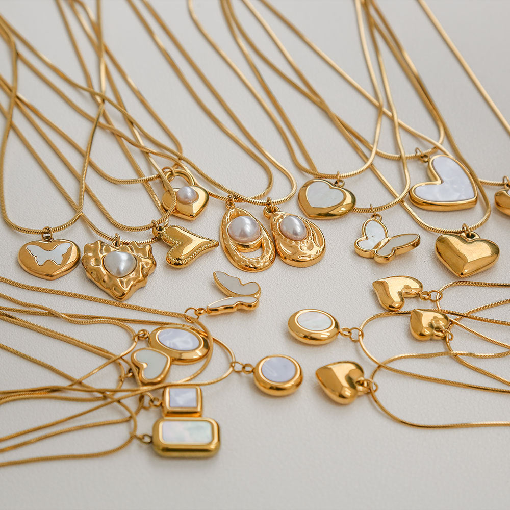 Hanger Ketting met Parel of Hart