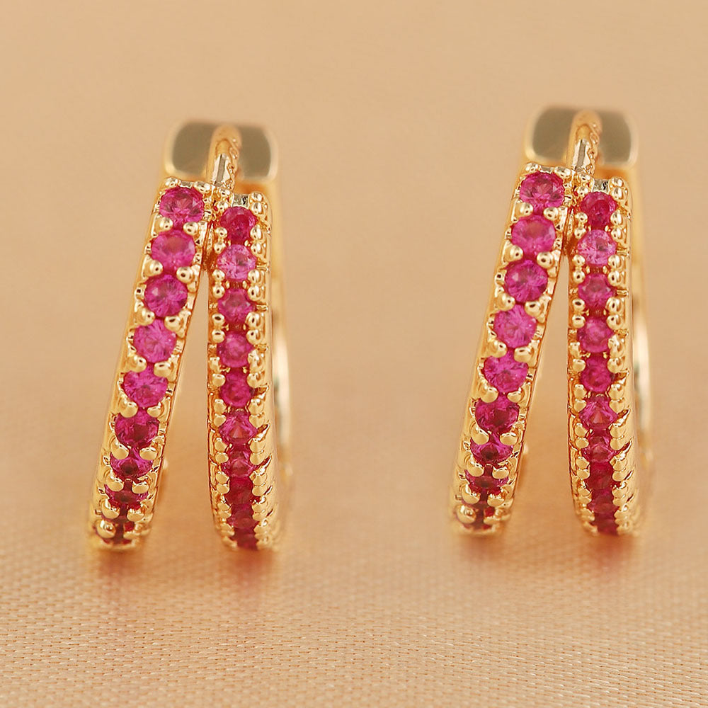 Kleurrijke Zirkonia Hoops