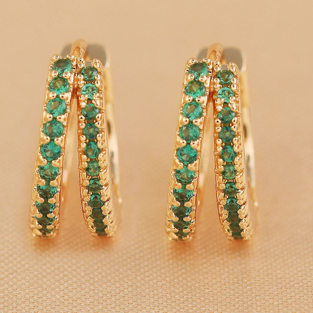 Kleurrijke Zirkonia Hoops