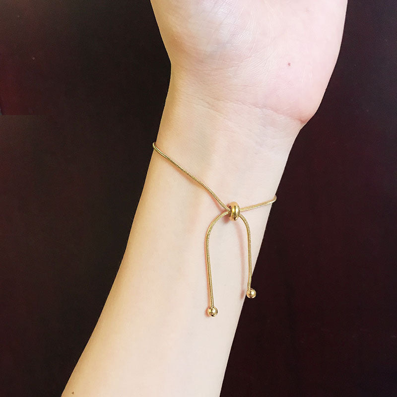 Verstelbare Schuifketting – Armband / Goud
