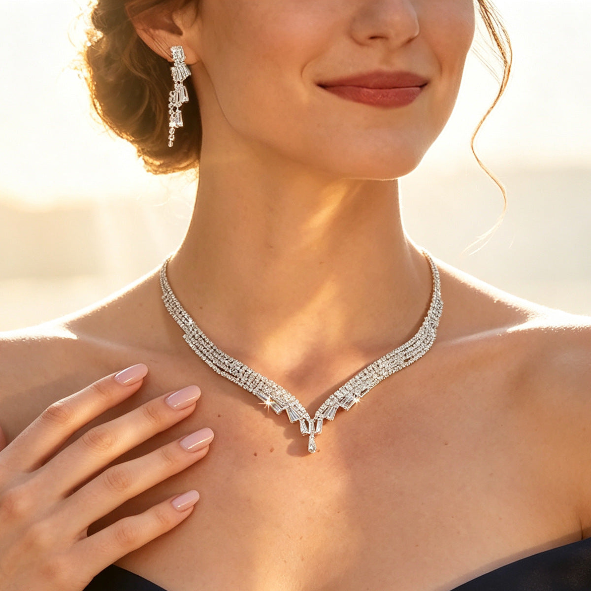 Zirkonia Bruidssieraden Set