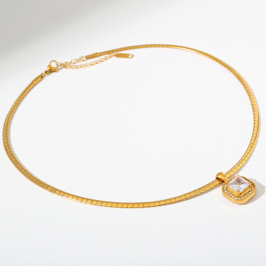 Zirkonia Hanger Ketting