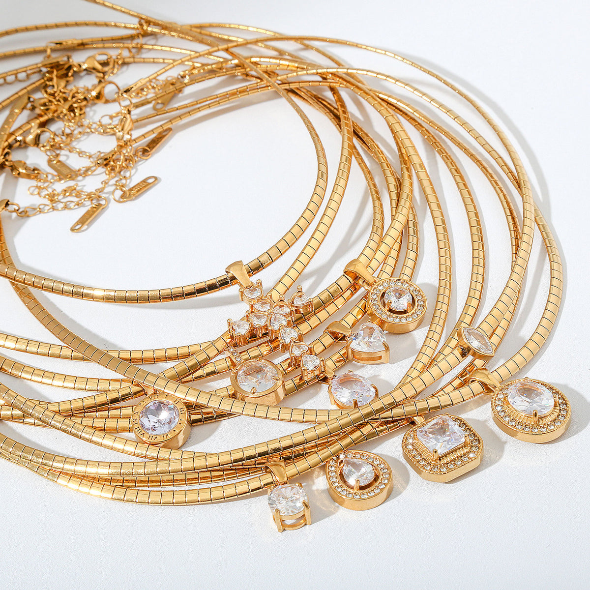 Zirkonia Hanger Ketting