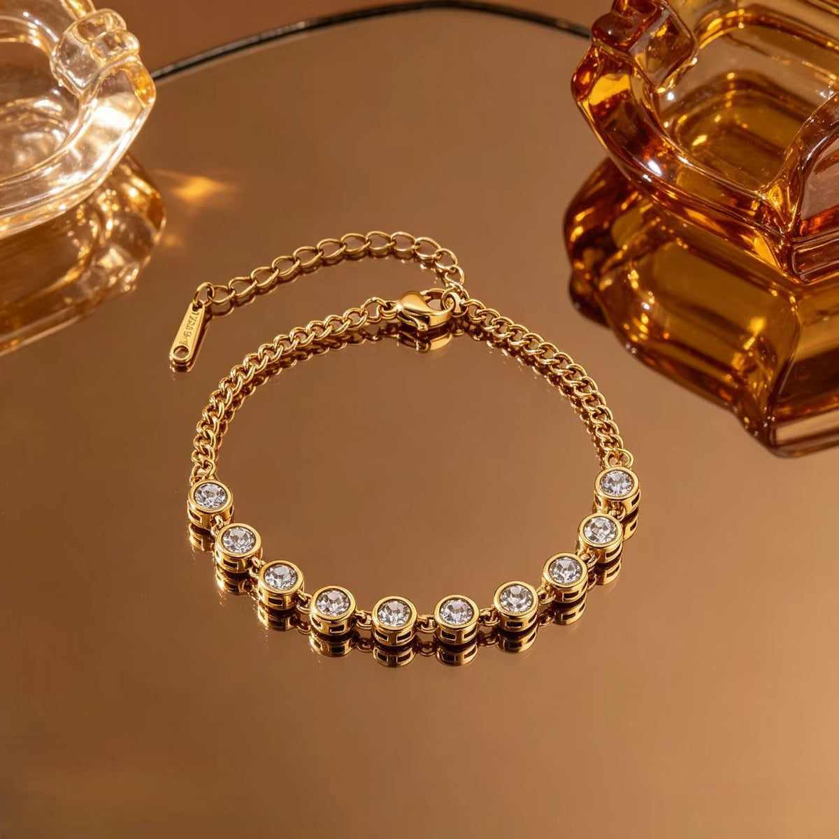 Zirkonia Rij Armband